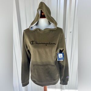 NWT Champion Classic Script Logo Youth Ombré Hunter Green Sz. XL Kids